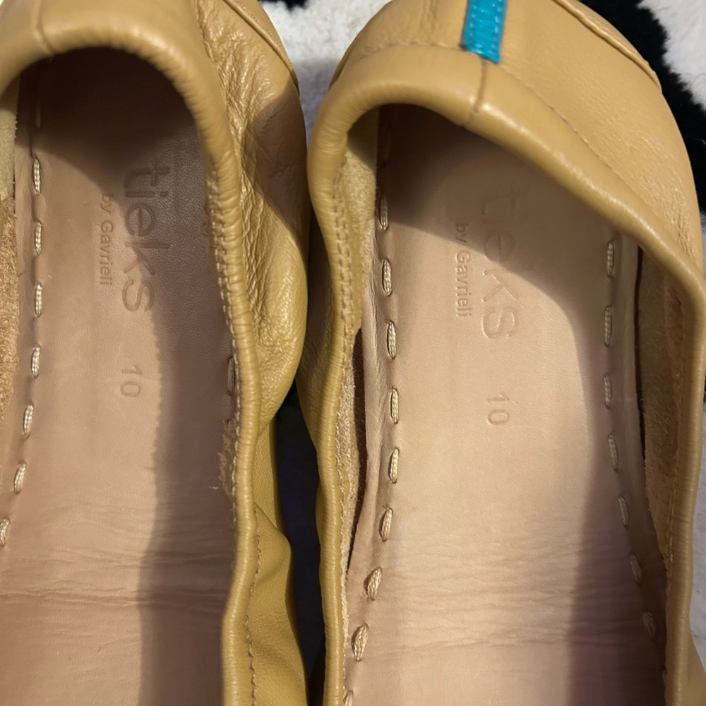 Tieks Mustard Yellow Women's Flats - Picture 3 of 9